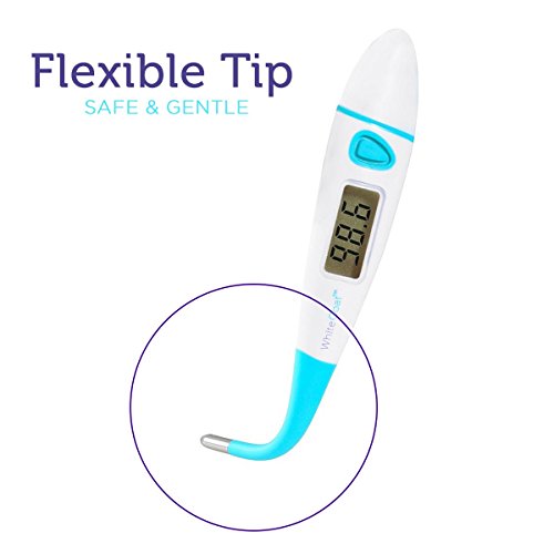 White Coat Fast Reading Digital Thermometer for Oral Rectal and