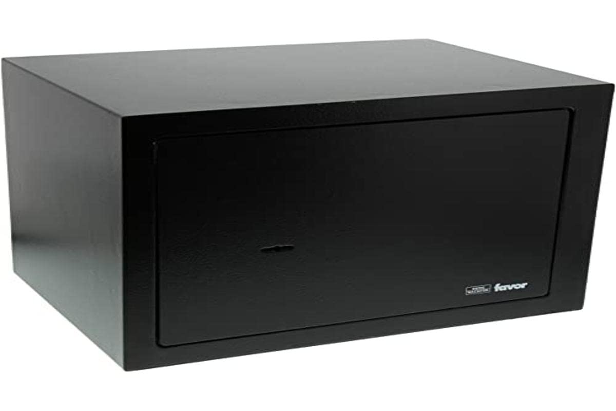 BURG-WÄCHTER, Home Safe, FAVOR S 5 K, Solid, Single-Walled body, Dual Locking System with 2 Keys, Dimensions: 250 x 350 x 250 mm (HxWxD), Weight: 6 kg