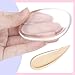 Molain Clear Silicone Sponge Makeup Blender Applicator Non-sponge Powder Puffs for Foundation Cream Blush Concealer No Waste Any More