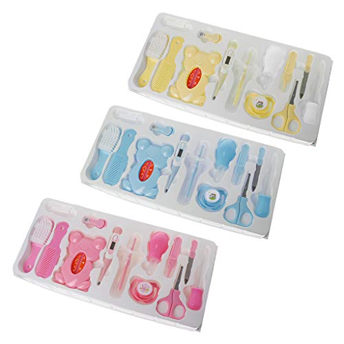 Abicial 13 PCS Baby Kids Health Care Thermometer Nail Clippers Comb Grooming Hairbrush Pacifier Toothbrush Newborn Safety Care Tool Gift - Thumbnail 2