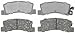 ACDelco 14D325C Advantage Ceramic Rear Disc Brake Pad Set with Wear Sensor
