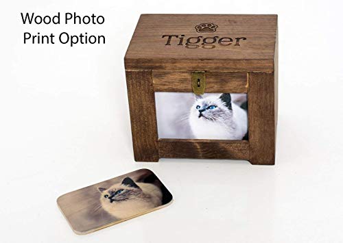 Personalized Pet Memory Box Dog/Urn Memorial Photo Frame Chest Picture Keepsake - Thumbnail 2