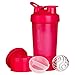 BlenderBottle ProStak System with 22-Ounce Bottle and Twist n' Lock Storage, Pink