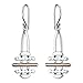 NOVICA Artisan Handmade Gold Accent Earrings Dangle Sterling Silver No Stone Indonesia Modern [1.5 in L x 0.6 in W] ' Golden Horizon'