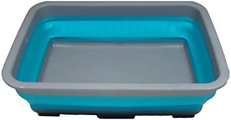 Big Dog Large Collapsible Bowl - Picnic Ice Bucket - Dish Tub - 14.5" x 10.75" x 4.75"H - Collapses to 2" High