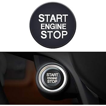 Amazon Com Ceyes Black Start Engine Stop Cover Emblem