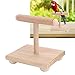 HEEPDD Bird Perch, Parrot Toy T Shaped Wooden Perch Cage Tabletop Training Stand Play Toys for Parrots Budgies Parakeet Cockatiel Cockatoo Conure Lovebirdthumb 1