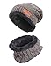 MissShorthair Men Winter Hat Scarf Set, Beanie Hat Neck Warmer for Women