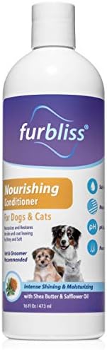 VETNIQUE Furbliss Dog Grooming Shampoos and Conditioner No Wet Dog Smell Botanical and Essential Oils to Clean and Deodorize Coat for Dogs and Cats (16oz Nourishing Conditioner)