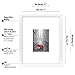 Americanflat 11x14 Picture Frame with Shatter-Resistant Glass - Use as 5x7 Frame with Mat or Display 11x14 Photo Without Mat - Signature Collection - Picture Frames for Wall Display - White