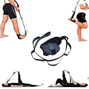 Fitness Yoga Strap, Ankle Ligament Stretch Band, Hamstring Stretcher, Physical Therapy Belt with Handling Loops, Leg and Foot Stretch Belt, for Workout Flexibility Training Dance Gym Rehab Tension