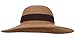 Straw Hat Women's Wide Brim Summer Beach Sun Hat w/Bowtie Ribbon, Brown