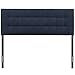 Modway Lily Tufted Linen Fabric Upholstered Full Headboard in Navy