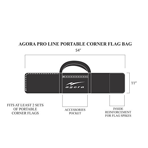 AGORA Pro Line Portable Corner Flag Bag - 54"x11" - Thumbnail 2