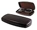 Hard Eyeglass Case & Sunglasses Case | Medium | Men & Women | AS302 Brown |
