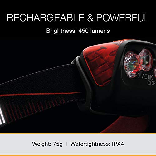 Petzl Actik Core Black Front Lantern, volwassen unisex lamp, enkele maat - Image 4