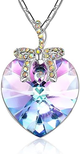 iSuri Crystal Necklace,Love heart” Pendant Necklace Fashion Jewelry with Exquisite Package By for Mother's Day Gift. (Butterfly fly)