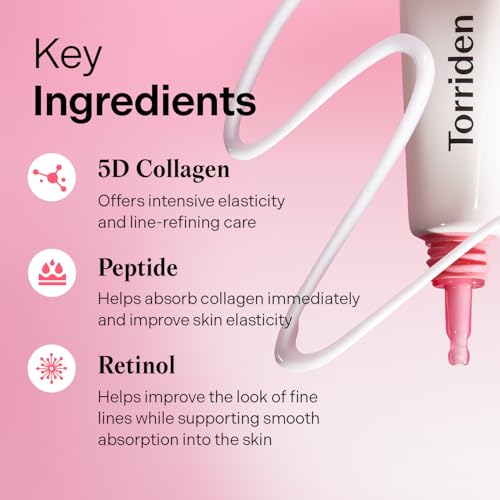 Torriden CELLMAZING Collagen Firming Eye Cream 30ml (1.01 fl.oz) | Wrinkle Improvement and Dark Circles Care | 5D Collagen Complex, 4R Pure Retinol | Korean Skincare Eye Cream