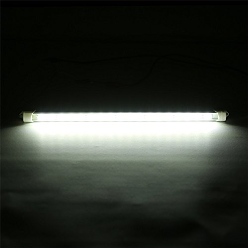 LED Strip Light Bar,SOLMORE DC 12V 7W 36 LED Interior Light Lamp Strip Bar Car Van Bus Caravan Under Cabinet Strips Light LED Desk Reading Lamp for Work Tables Pianos DJs Cabinet Display White (4Pcs)
