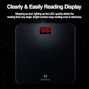 Bilance pesapersone Bilancia pesapersone digitale-Bilance impedenziometrica impedenziometrica Superficie in vetro con… - immagine 7