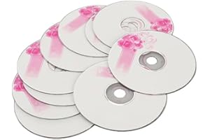 CD R Blank Discs, 52X 730MB Recordable Discs for Data and Music, with Protective Case, Recordable Media Blank CDs for Video C