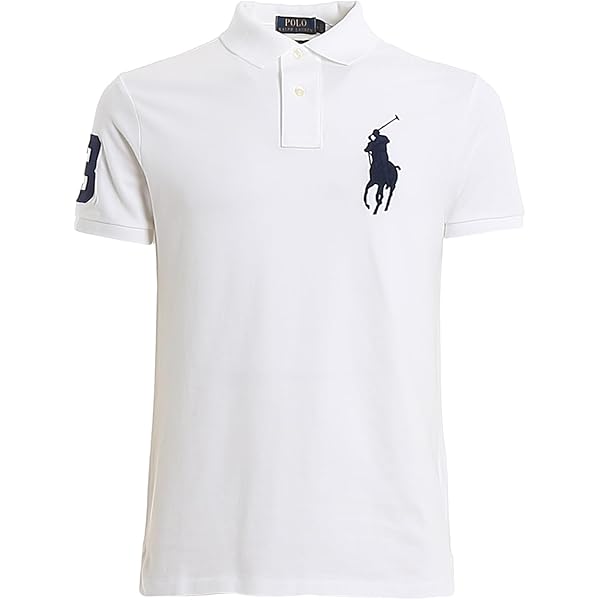 POLO RALPH LAUREN Men's Big Pony Custom Fit Mesh Polo Shirt (M