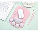 Cat Paw Mouse Pad with Wrist Support Soft Silicone Wrist Rests Wrist Cushion Comfort Mouse Pad Computer Mouse Mat Desk Decor Pink(10.7x7.8x0.9'') (Pink)