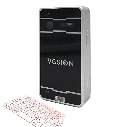 Laser Keyboard Projector for iPhone Ipad Smartphone and Tablets (Silver)
