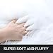 YJ.GWL Soft Faux Sheepskin Fur Fluffy Area Rug for Bedroom Living Room Floor Bedside Shaggy Runner Rugs 2 x 6 Feet White