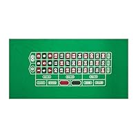Marvel Trading Company, Inc US Toy Casino Games Full Size Felt Roulette 36"x72" Game Mat, Green