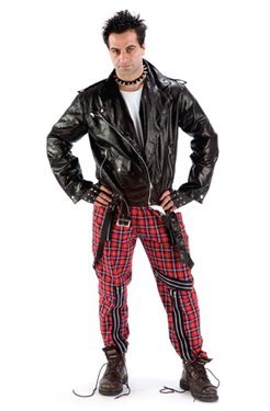 Tartan pants punk Clearance