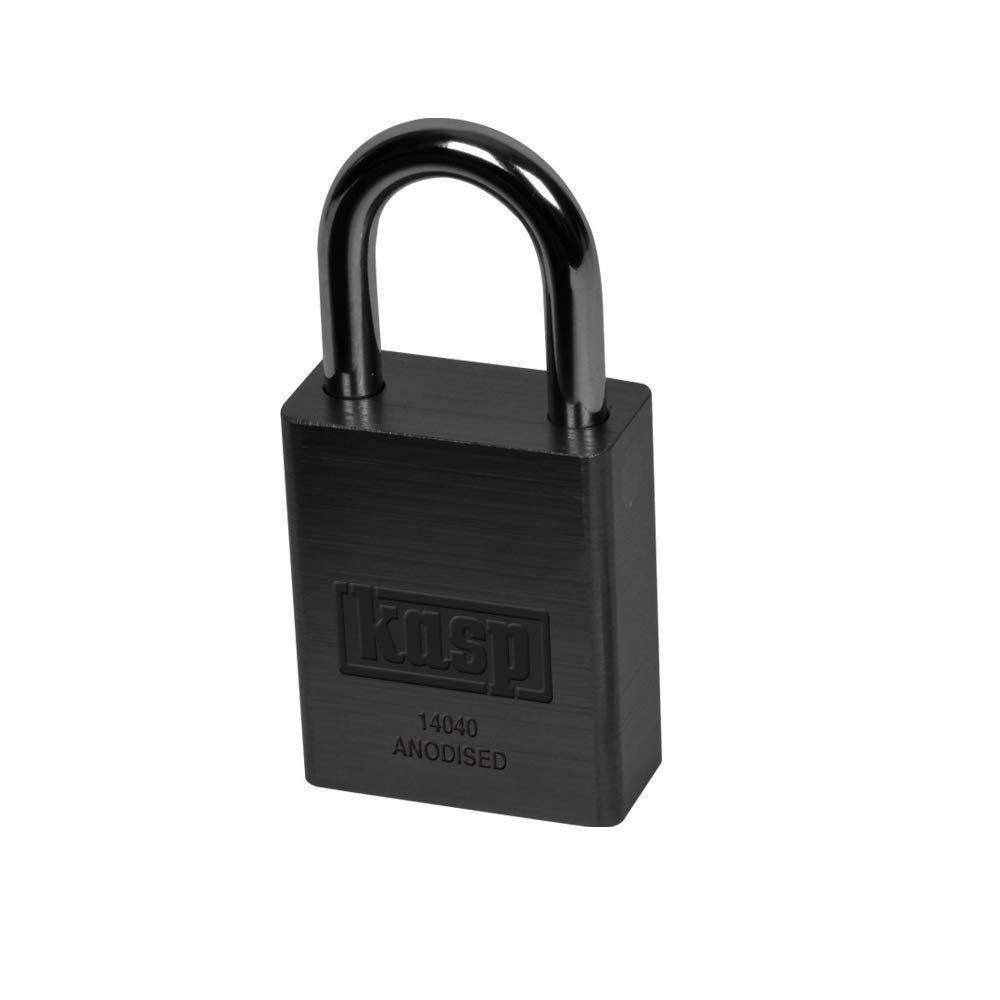 Kasp K14040BLAD 40 mm Aluminium Pad Lock - Black