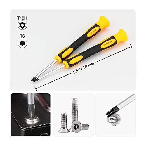 Moligh doll Triwing Screwdriver Professional Full Triwing Screwdriver Repair Tool Kit,3.8mm and 4.5mm Security Screwdriver Game Bit Tool Set for Switch Joycon/Wii/DS /DSL/GBA