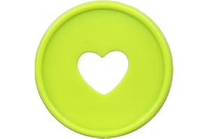 ITSYHPRO 100PCS 1.4inch/35MM Binder Rings Expansion Discs Love Heart Binding Discs Discbound for DIY Planners Scrapbook(Light Green Heart,1.4inch/35MM)