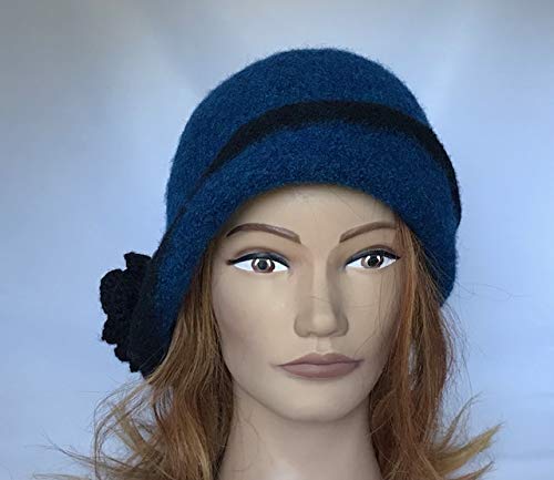 blue cloche hat