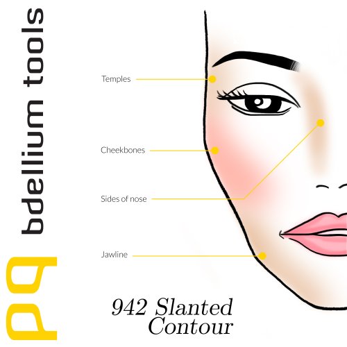 Bdellium Tools Professional Antibacterial Makeup Brush Studio Line - Angled Contouring Face 942