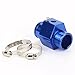 ATVATP 32MM Blue Water Temp Temperature Joint Pipe Sensor Gauge Radiator Hose Adapter