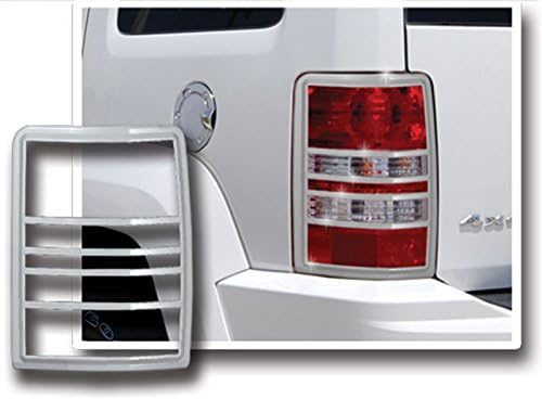 Jeep Liberty 2008-2012 Chrome Tail Light Trim Bezels (TL-JEP-3A)
