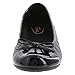 safeTstep Slip Resistant Women's Black Women's Sasha Quilt Bow Flat 8.5 Regular