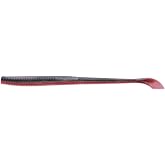 Gary Yamamoto 5' Kut Tail Worm - Realistic Easy-to-Use Soft Plastic Fishing Lure Baits - 10 Pack, Red Shad