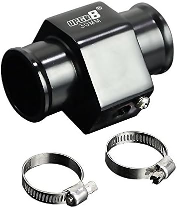 Upgr8 Aluminum Water Temperature Sensor Adapter (30MM, Black)