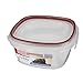 Rubbermaid Lock-Its Square Food Storage Container with Easy Find Lids, 5 Cup, Racer Red