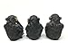 Ebros Whimsical See Hear Speak No Evil Monkeys With Banana Leaves Three Wise Apes Of The Jungle Figurine Set of 3 Animal Rainforest Sculptures Monkey See & Do Statue Fairy Tale Nursery Rhymes Allegory