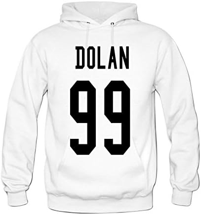 Men's Dolan 99 Cotton Fashion Hoodied Sweatshirt L White