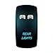 STVMotorsports 5 Pin Rear Lights Toggle Rocker Switch 20A 12V On-Off LED Light Bar Automotive UTV (Blue)