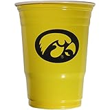 Siskiyou NCAA Iowa Hawkeyes Plastic Game Day Cups 2 Sleeves of 18 (36 Cups)