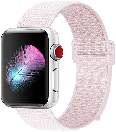 GIPENG For Apple Watch Strap 38MM 42MM, Soft Nylon iwatch Strap, Replacement for Apple Watch Sport, Series 3, Series 2, Series 1, Nike+, Edition, Hermes, with Hook and Loop Fastener, Adjustable Closure Wrist Strap