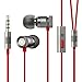 GGMM Nightingale “Lifetime Warranty” Heavy Bass In-Ear Noise-Isolating Earbuds Headphones w/ Dynamic Dual Drivers & Universal 1-Button Remote/Microphone (Gunmetal)