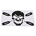 14.8x9.8cm Canoe Paddle Skull Window Kayak Car Decals Vinyl Stickers Black