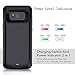 RUXELY Galaxy S8 Battery Case,5000mAh Portable External Backup Charging Case,Rechargeable Protective Power Bank Charger for Samsung Galaxy S8(Black)(Not for Galaxy S8 Plus) …